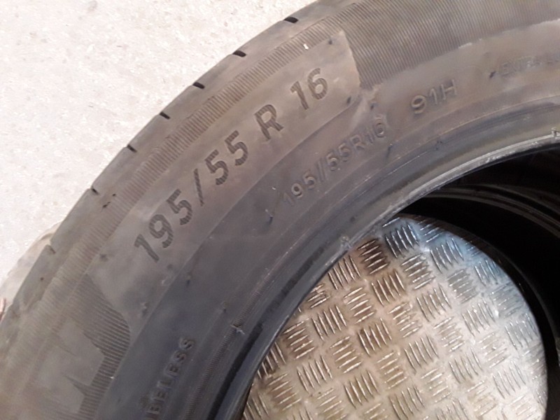 Recambio de neumatico pareja para neumaticos reutilizados - referencia OEM IAM 195551691H MICHELIN 195/55/16/91H