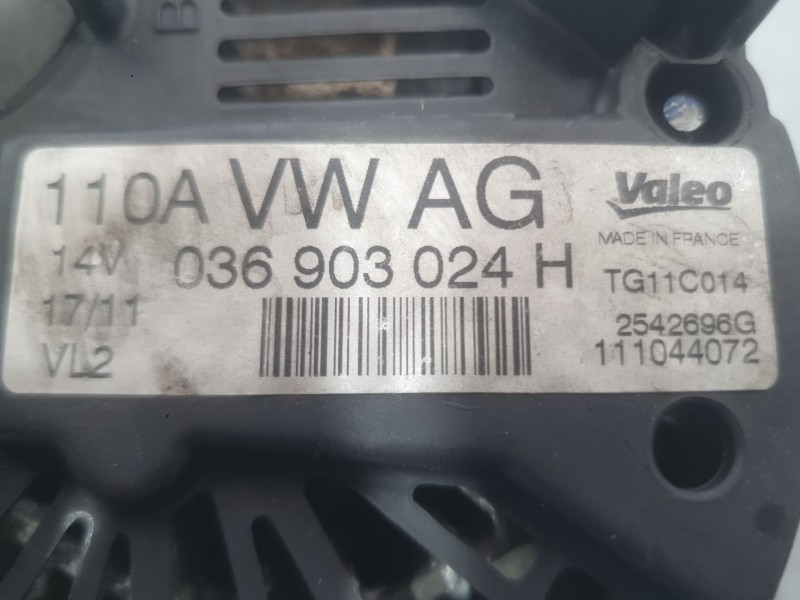 Recambio de alternador para volkswagen polo v (6r1, 6c1) 1.4 (6r1) referencia OEM IAM 036903024H  