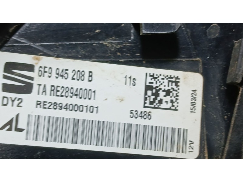 Recambio de piloto trasero derecho exterior para seat arona (kj7, kjp) 1.0 tsi referencia OEM IAM 6F9945096B  