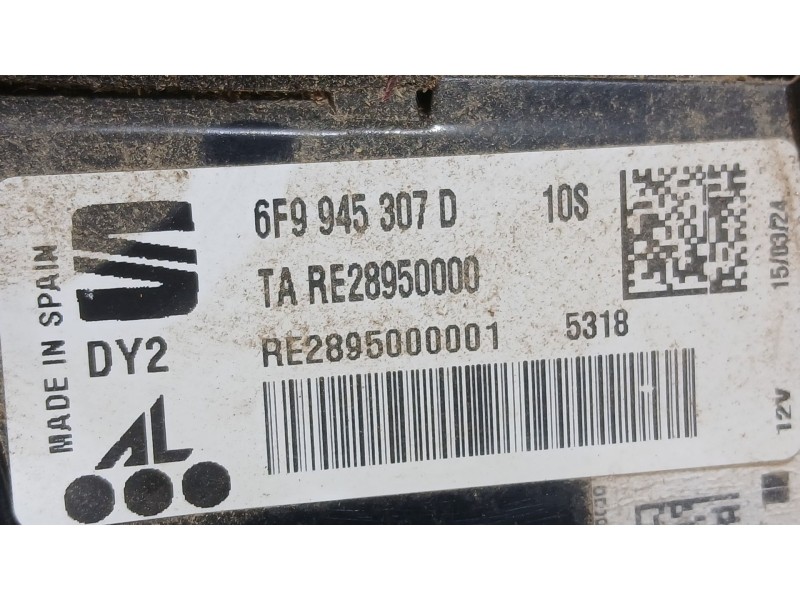 Recambio de piloto trasero izquierdo interior para seat arona (kj7, kjp) 1.0 tsi referencia OEM IAM 6F9945093D  