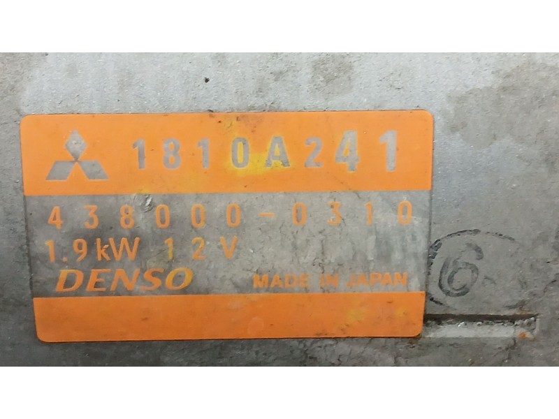 Recambio de motor arranque para mitsubishi outlander iii (gg_w, gf_w, zj, zl, zk) 2.2 di-d 4wd (gf6w) referencia OEM IAM 1810A24