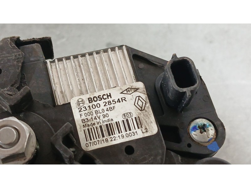 Recambio de alternador para dacia sandero ii (b8_) tce 90 lpg (b8m1) referencia OEM IAM 231002854R  