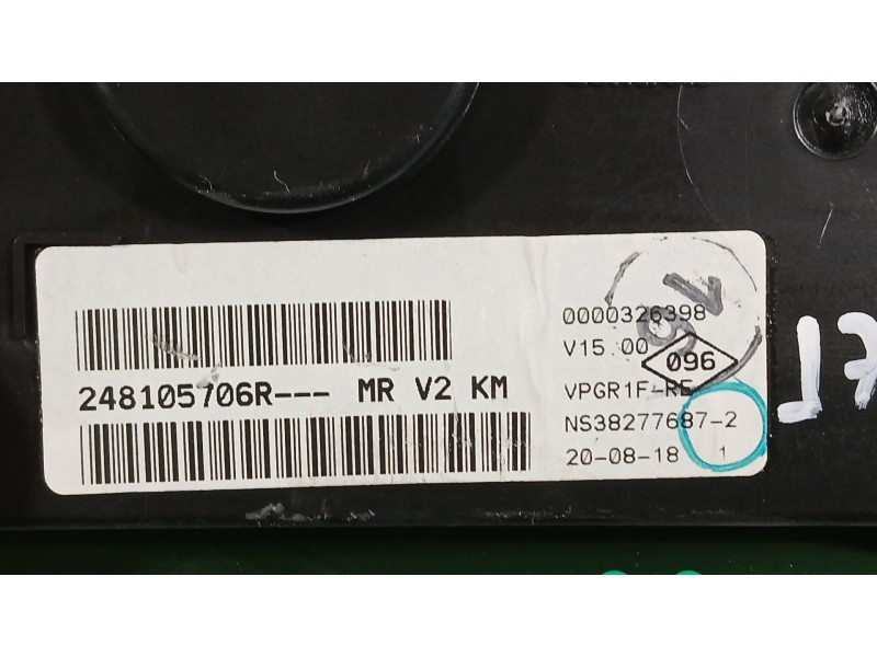 Recambio de cuadro instrumentos para dacia sandero ii (b8_) tce 90 lpg (b8m1) referencia OEM IAM 248095099R  