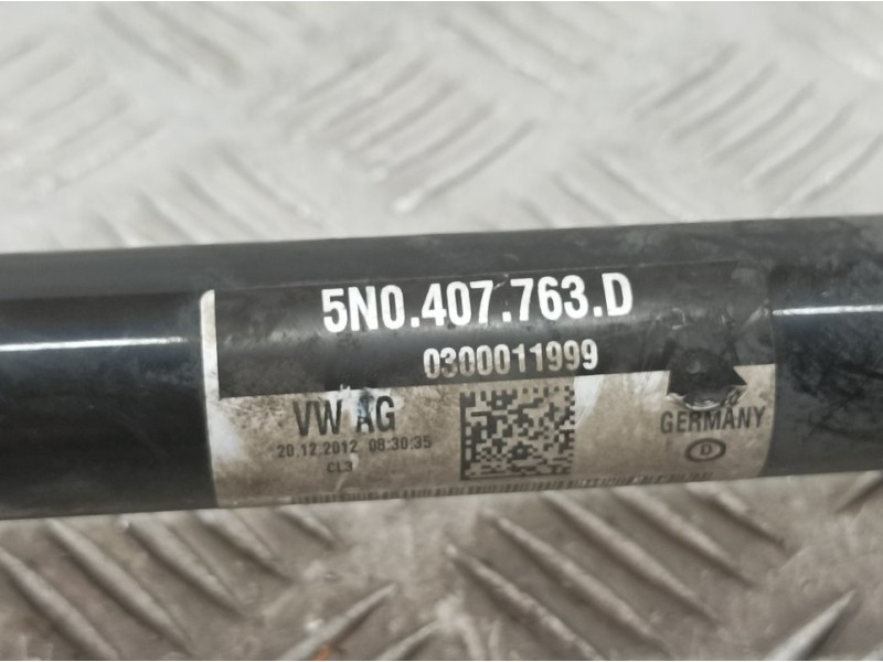 Recambio de transmision delantera izquierda para volkswagen tiguan (5n1) advance bluemotion referencia OEM IAM 5N0407763D  