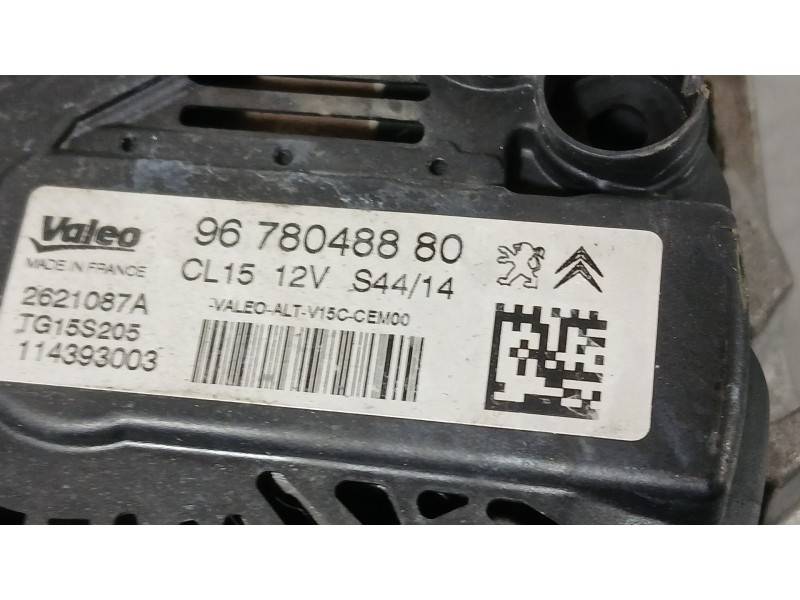 Recambio de alternador para peugeot partner caja/chasis 1.6 hdi referencia OEM IAM 9678048880  