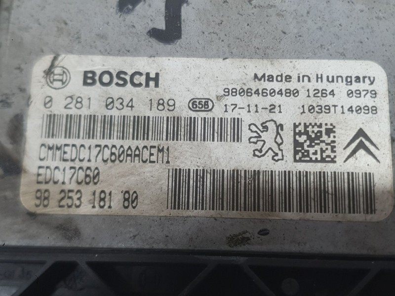 Recambio de centralita motor uce para opel grandland / grandland x (a18, p1uo) 1.6 turbo d (75) referencia OEM IAM 1623499480  