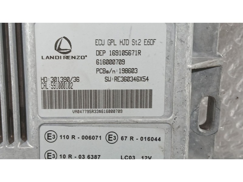Recambio de centralita glp para dacia duster (hm_) 1.0 tce 90 referencia OEM IAM   