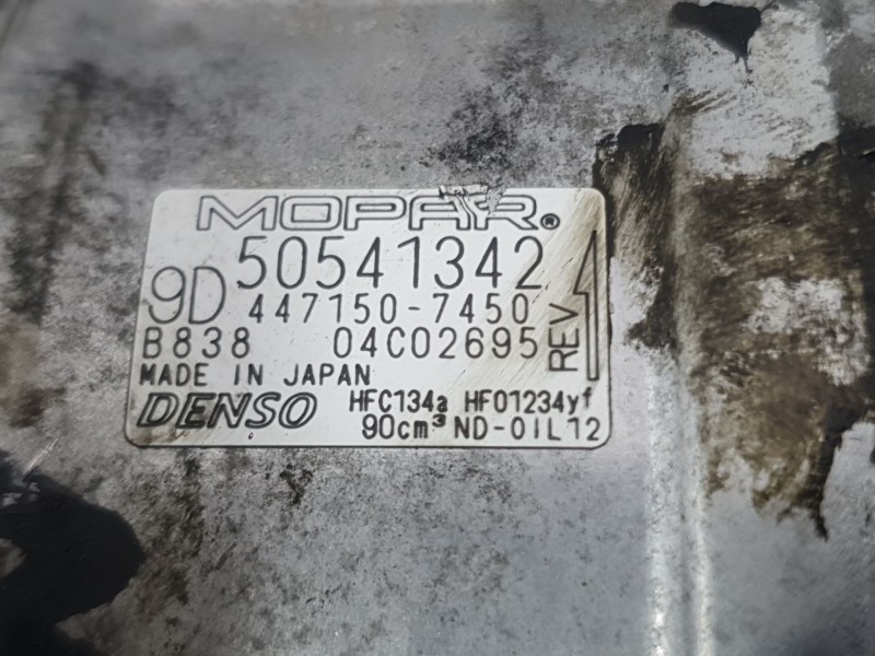 Recambio de compresor aire acondicionado para fiat doblo cargo (263_) 1.4 natural power referencia OEM IAM 50541342  