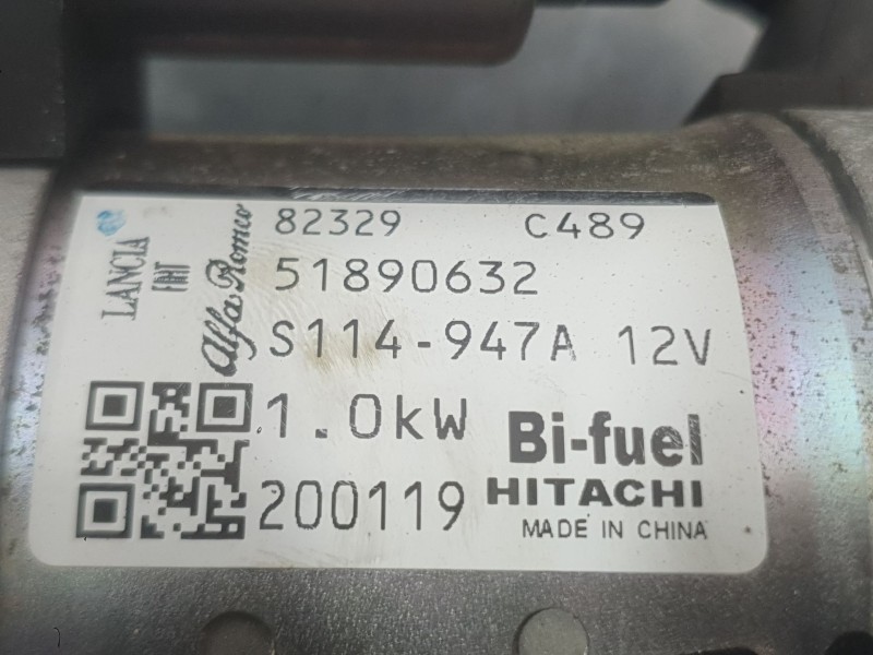 Recambio de motor arranque para fiat doblo cargo (263_) 1.4 natural power referencia OEM IAM 51890632  