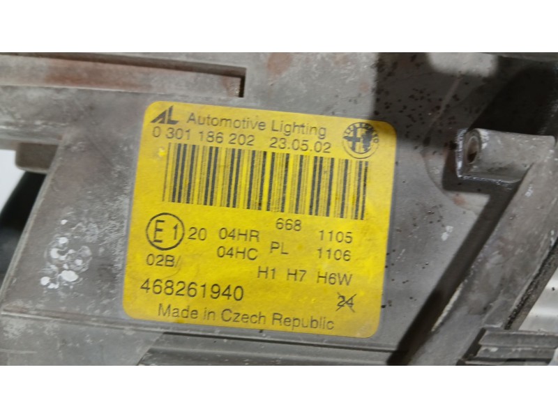 Recambio de faro derecho para alfa romeo 147 (937_) 1.6 16v t.spark eco (937.axa1a, 937.bxa1a) referencia OEM IAM 46826194  