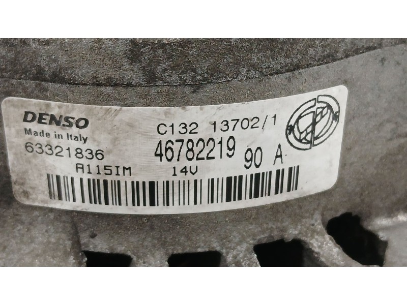 Recambio de alternador para alfa romeo 147 (937_) 1.6 16v t.spark eco (937.axa1a, 937.bxa1a) referencia OEM IAM 51859642  