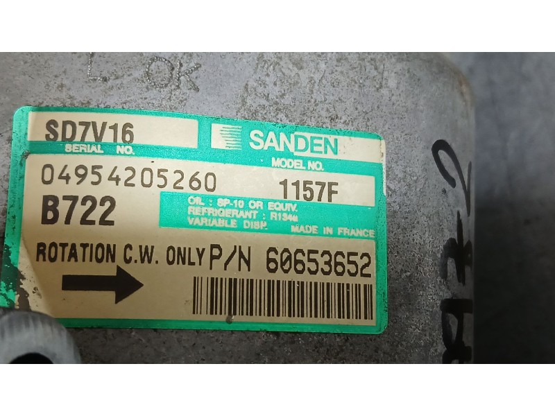 Recambio de compresor aire acondicionado para alfa romeo 147 (937_) 1.6 16v t.spark eco (937.axa1a, 937.bxa1a) referencia OEM IA