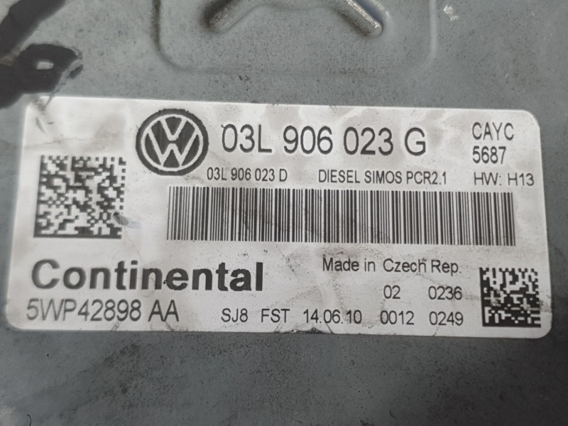 Recambio de centralita motor uce para volkswagen polo v (6r1, 6c1) 1.6 tdi referencia OEM IAM 03L906023G  