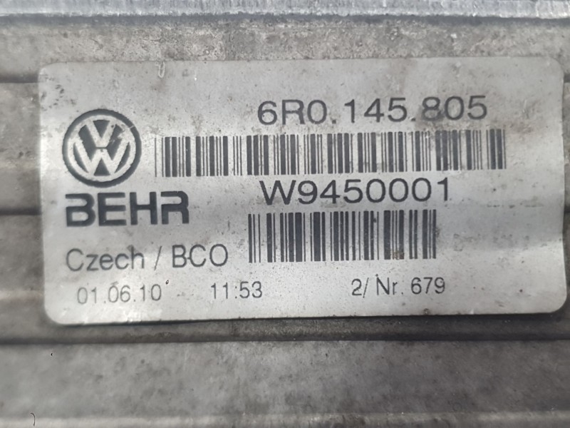 Recambio de intercooler para volkswagen polo v (6r1, 6c1) 1.6 tdi referencia OEM IAM 6R0145805B  
