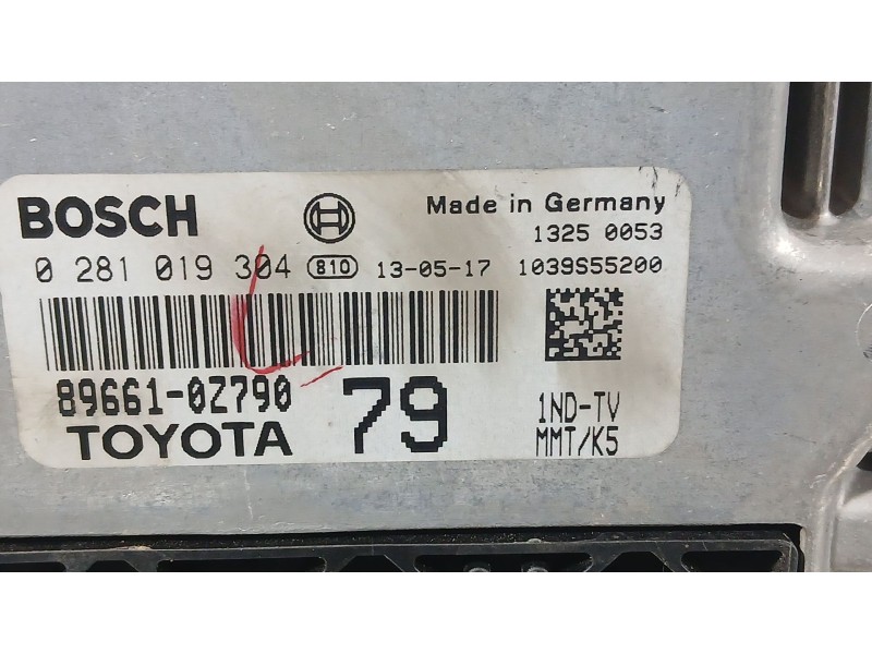 Recambio de centralita motor uce para toyota auris (_e18_) 1.4 d-4d (nde180_) referencia OEM IAM   