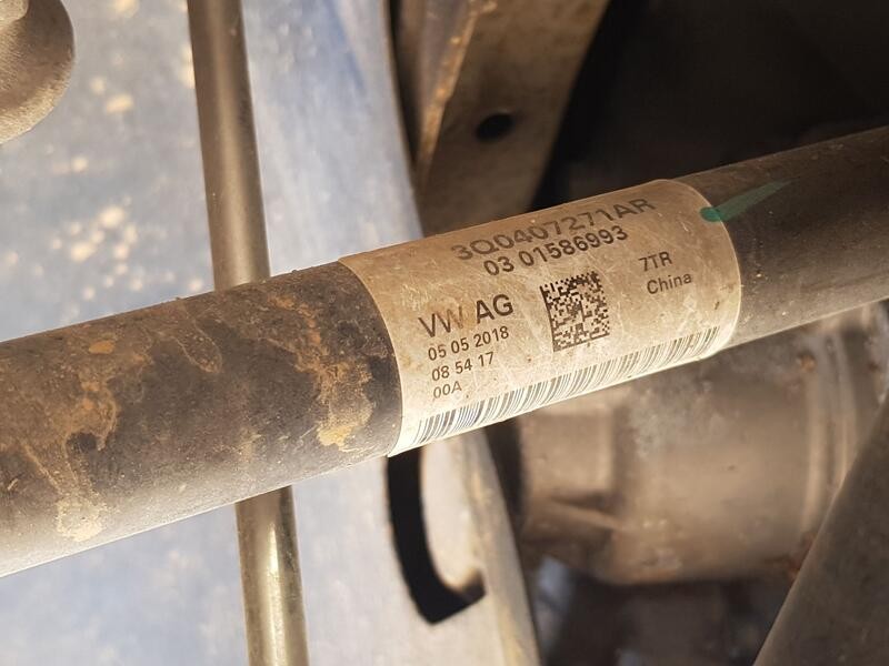 Recambio de transmision delantera izquierda para volkswagen touran (5t1) 1.6 tdi referencia OEM IAM 3Q0407271AR  