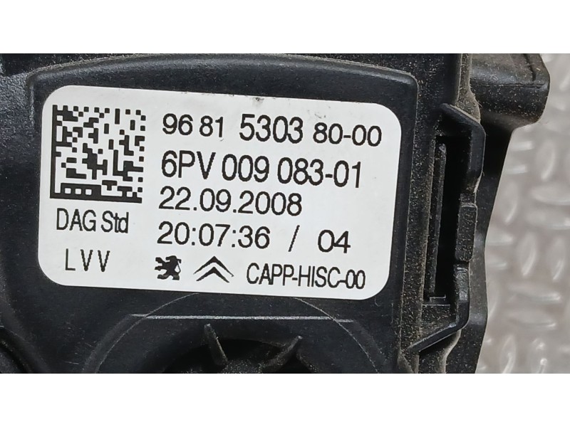 Recambio de potenciometro pedal para peugeot 308 i (4a_, 4c_) 1.6 16v referencia OEM IAM 1601AW 1601W7 
