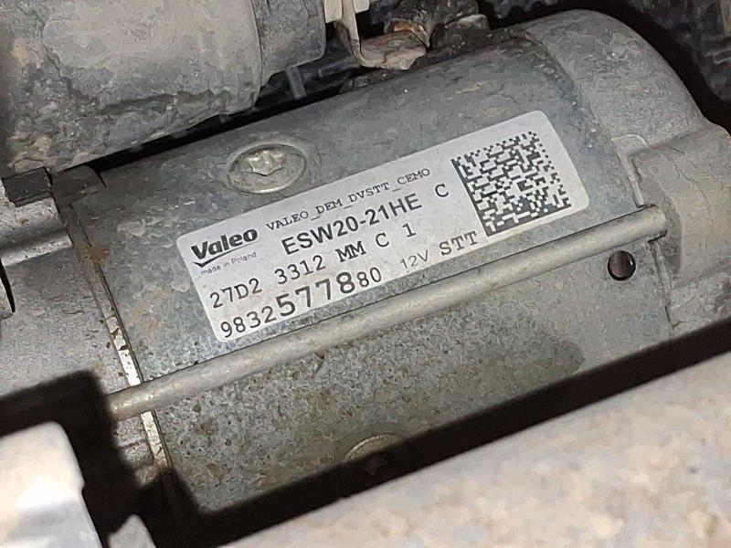 Recambio de motor arranque para citroën c3 aircross ii (2r_, 2c_) 1.5 bluehdi 110 referencia OEM IAM 9832577880 1665663980 