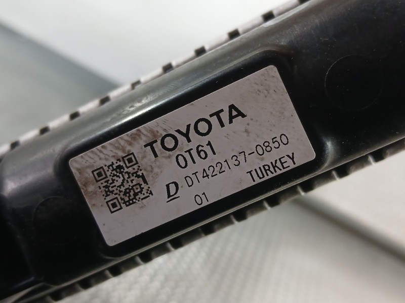 Recambio de radiador agua para toyota corolla sedán (_e21_) 1.8 vvti hybrid (zwe211, mzea12) referencia OEM IAM 164000T600  