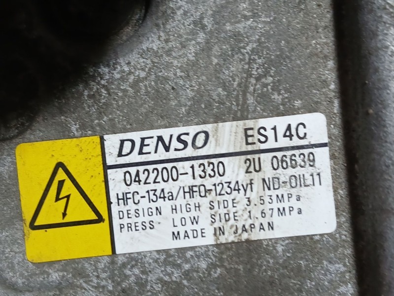 Recambio de compresor aire acondicionado para toyota auris (-e18) 1.8 hybrid (zwee186) referencia OEM IAM 8837047033  
