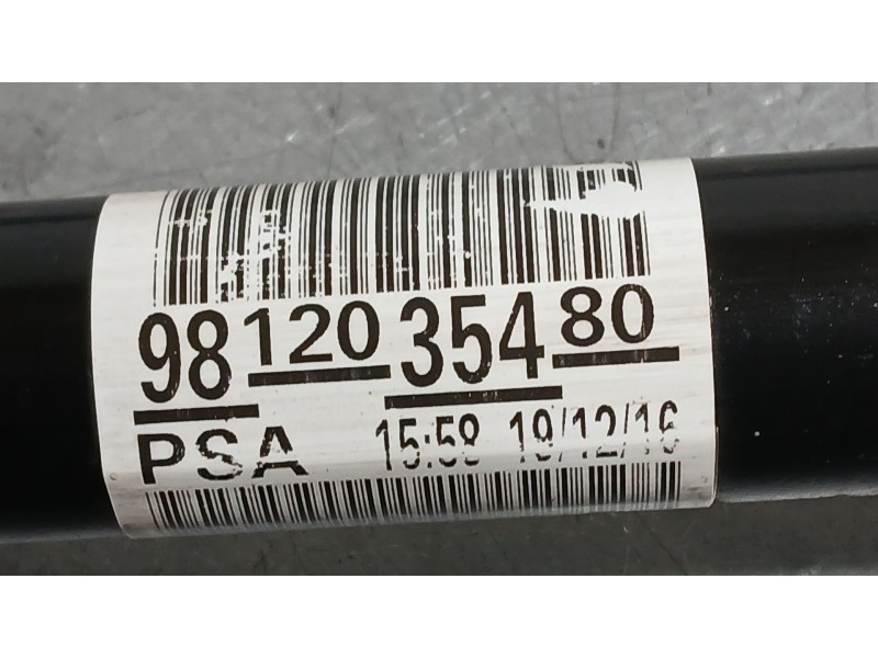 Recambio de transmision delantera derecha para citroën c-elysee (dd_) 1.6 bluehdi 100 referencia OEM IAM 9812035480 1613396080 
