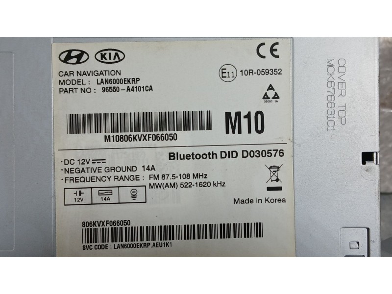 Recambio de sistema navegacion gps para kia carens iv 1.6 gdi referencia OEM IAM   