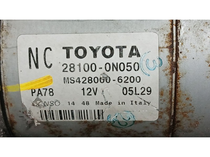 Recambio de motor arranque para toyota auris (_e15_) 1.4 d-4d (nde150_) referencia OEM IAM 2810033121  