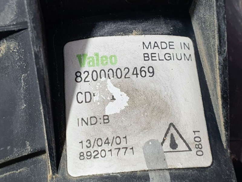 Recambio de faro antiniebla izquierdo para renault laguna ii (bg0) authentique referencia OEM IAM 8200002469 89201771 VALEO CRIS