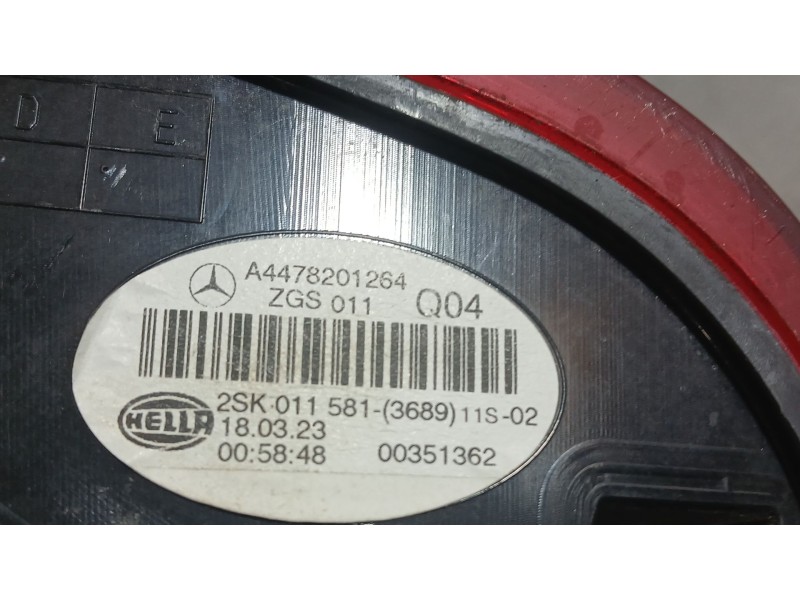 Recambio de piloto trasero derecho para mercedes-benz vito tourer (w447) 114 cdi / 114 bluetec 4-matic (447.701, 447.703,... ref