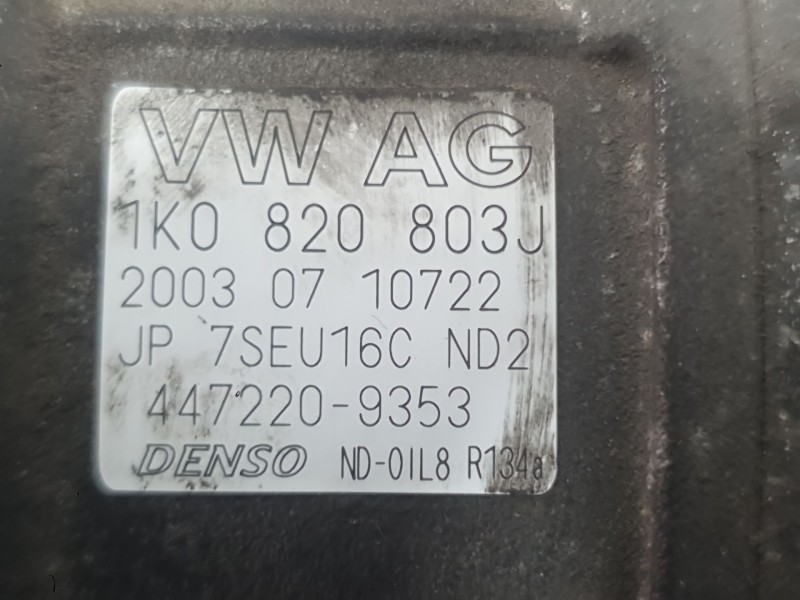 Recambio de compresor aire acondicionado para audi a3 (8p1) 2.0 tdi 16v referencia OEM IAM 1K0820803J  