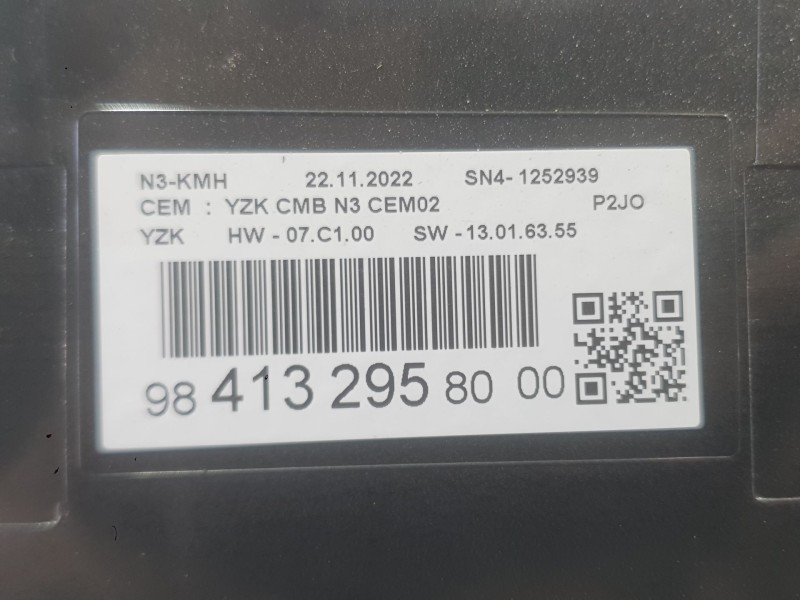 Recambio de cuadro instrumentos para opel corsa f (p2jo) 1.2 (68) referencia OEM IAM 9848901180  