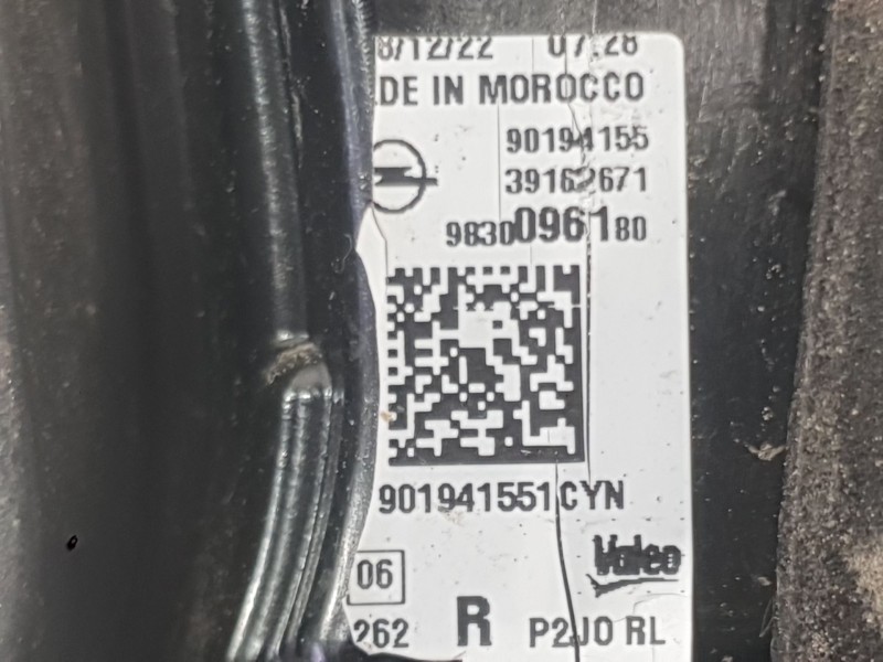 Recambio de piloto trasero derecho interior para opel corsa f (p2jo) 1.2 (68) referencia OEM IAM 9830096180  