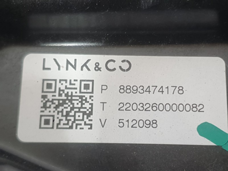 Recambio de elevalunas delantero derecho para lynk & co 01 phev referencia OEM IAM 8888076742  