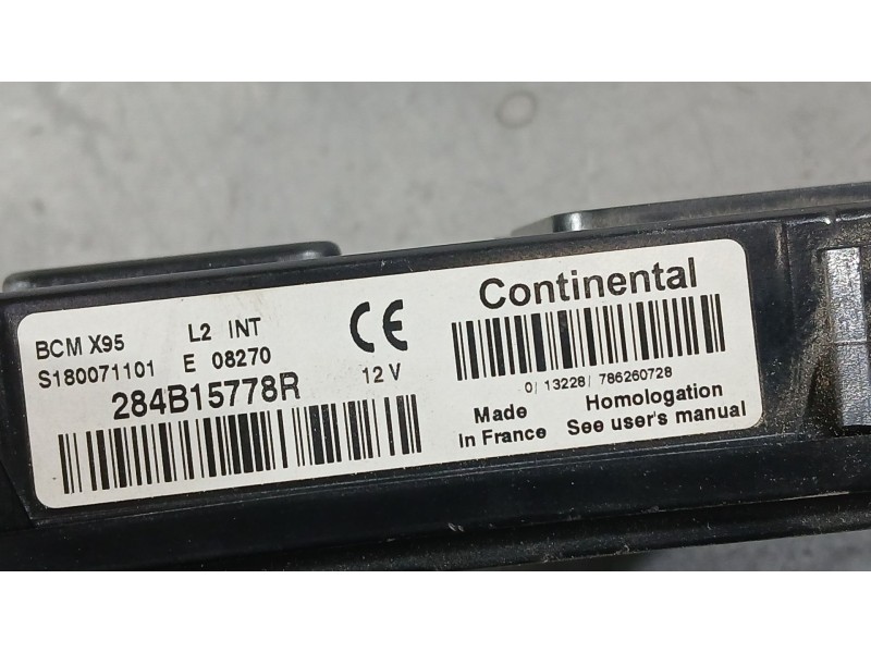 Recambio de caja reles / fusibles para renault megane iii hatchback (bz0/1_, b3_) 1.5 dci referencia OEM IAM 284B69854R  