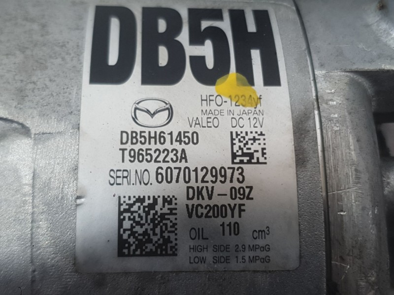Recambio de compresor aire acondicionado para mazda 2 hatchback (dl, dj) 1.5 skyactiv-g referencia OEM IAM D09W61450  