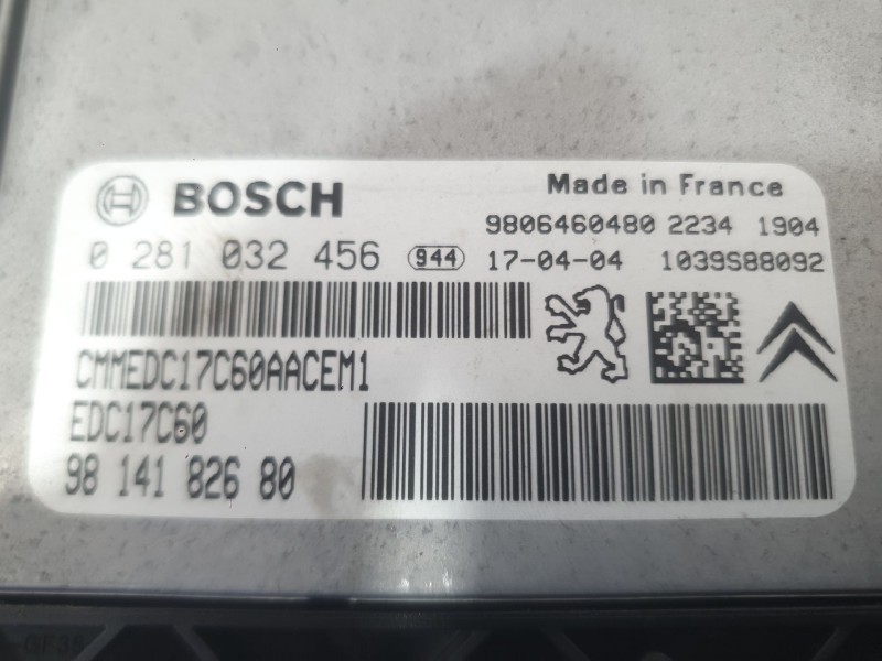 Recambio de centralita motor uce para citroën berlingo furgoneta/monovolumen (b9) 1.6 bluehdi 100 referencia OEM IAM   