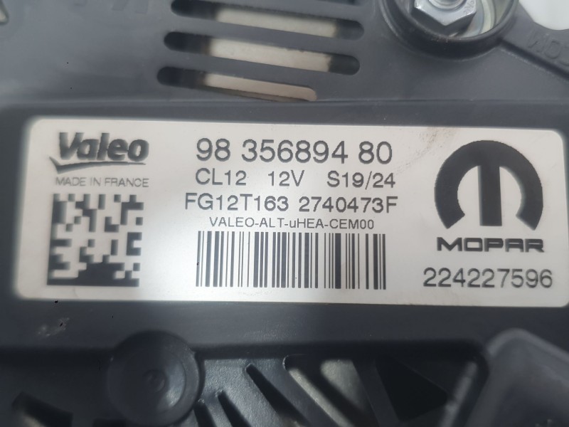 Recambio de alternador para opel corsa f (p2jo) 1.2 (68) referencia OEM IAM 9826574080  