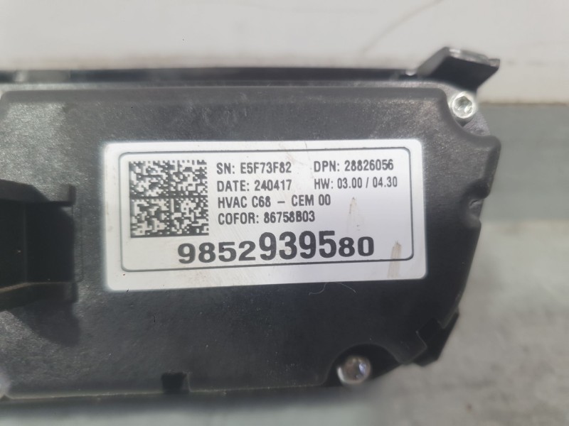 Recambio de mando climatizador para opel corsa f (p2jo) 1.2 (68) referencia OEM IAM 98304294ZD  