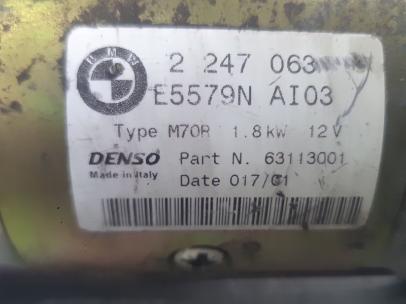 Recambio de motor arranque para bmw 7 (e65, e66, e67) 730 d referencia OEM IAM 12412344232  