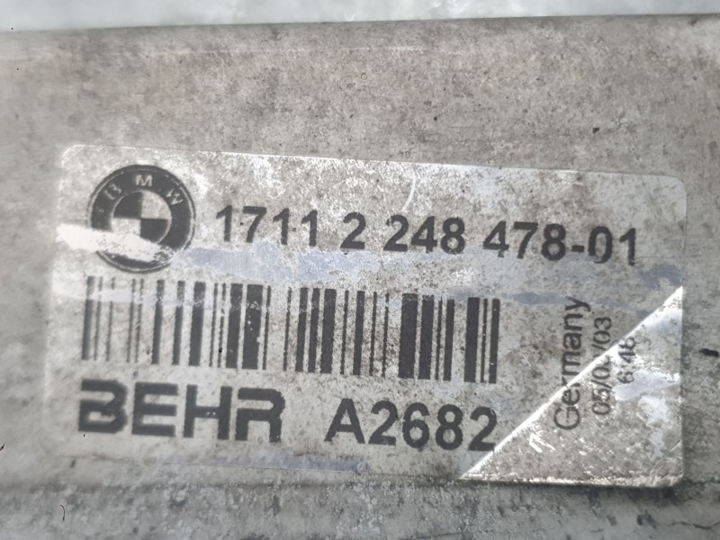 Recambio de radiador agua para bmw 7 (e65, e66, e67) 730 d referencia OEM IAM 17112248478  