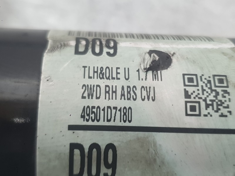Recambio de transmision delantera derecha para hyundai tucson (tl, tle) 1.7 crdi referencia OEM IAM 49501D7180  
