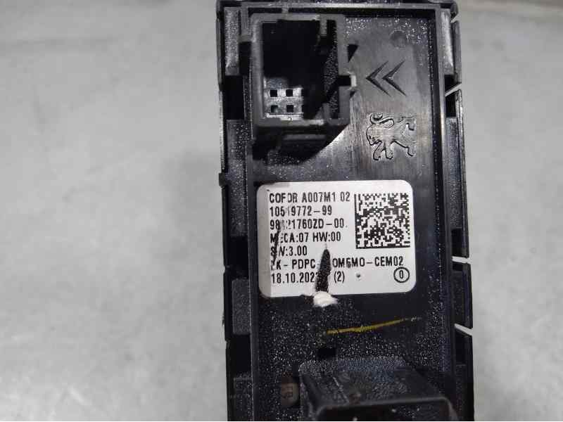 Recambio de mando elevalunas delantero izquierdo para peugeot 208 (p2) active pack referencia OEM IAM 1051977299  C/ MANDO RETRO