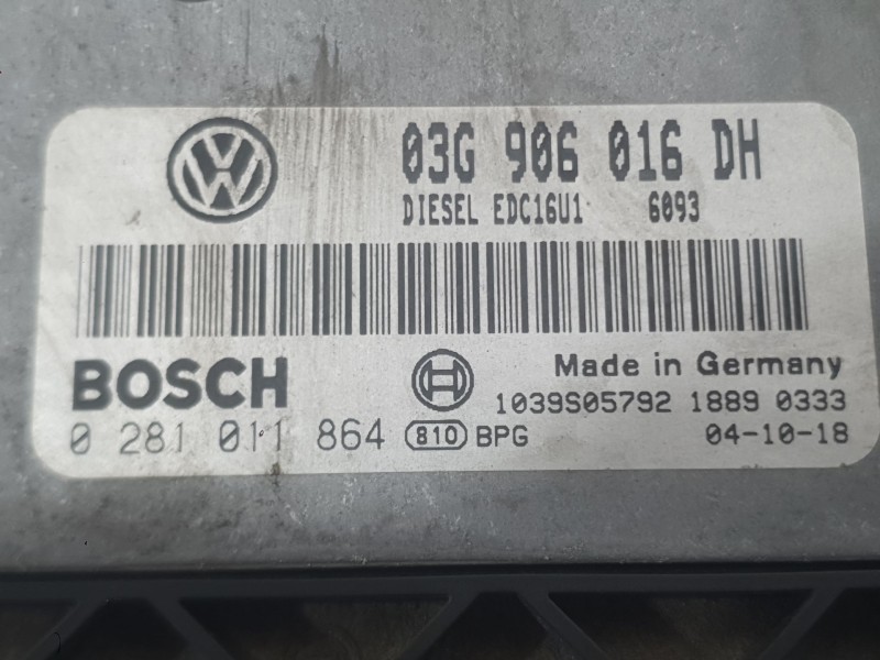 Recambio de centralita motor uce para seat toledo iii (5p2) 1.9 tdi referencia OEM IAM   