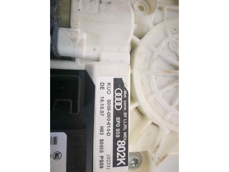 Recambio de elevalunas delantero derecho para audi a3 sportback (8p) 2.0 tdi ambiente referencia OEM IAM 8P0959802K 18 Y 10 PINS