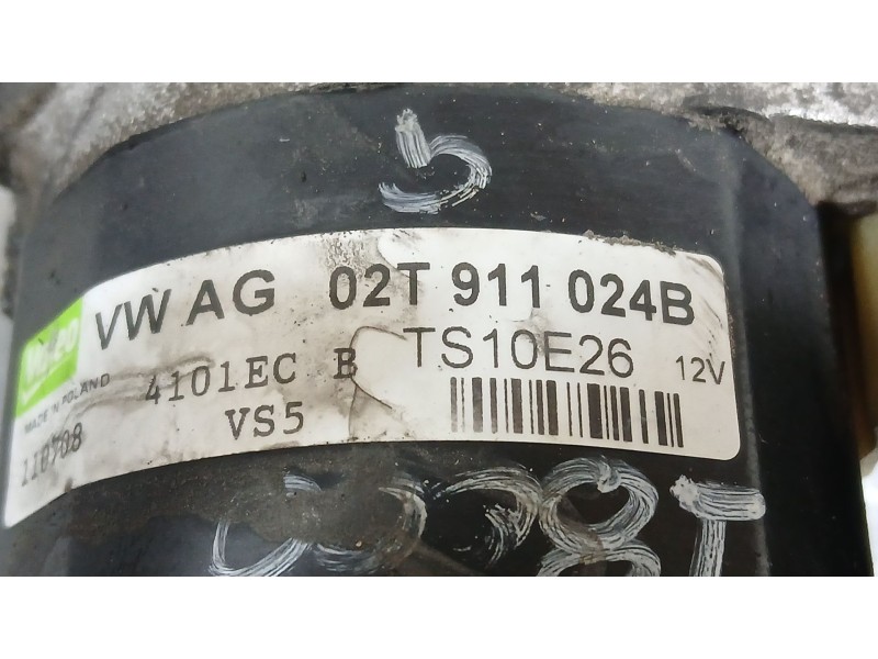 Recambio de motor arranque para seat ibiza iv sc (6j1, 6p5) 1.4 referencia OEM IAM 02T911024NX  