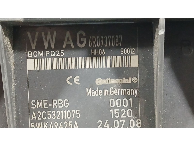 Recambio de caja reles / fusibles para seat ibiza iv sc (6j1, 6p5) 1.4 referencia OEM IAM 6R0937548F  