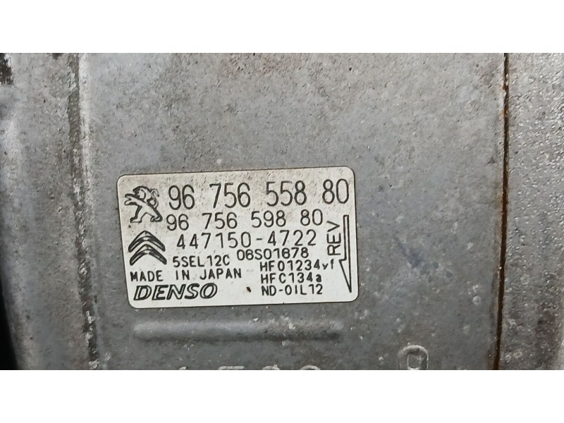 Recambio de compresor aire acondicionado para citroën c4 picasso ii 1.6 bluehdi 120 referencia OEM IAM 1609553180  