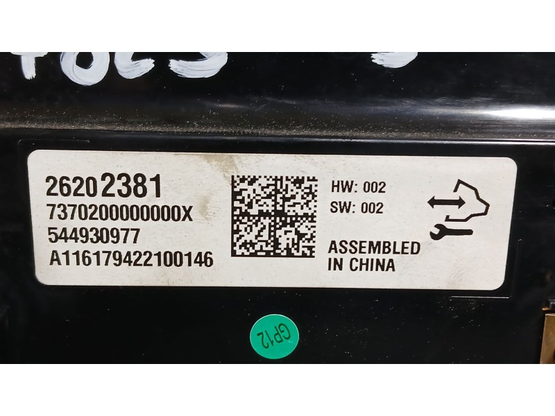 Recambio de mando climatizador para opel insignia a (g09) 1.6 cdti (68) referencia OEM IAM 26202381  544930977