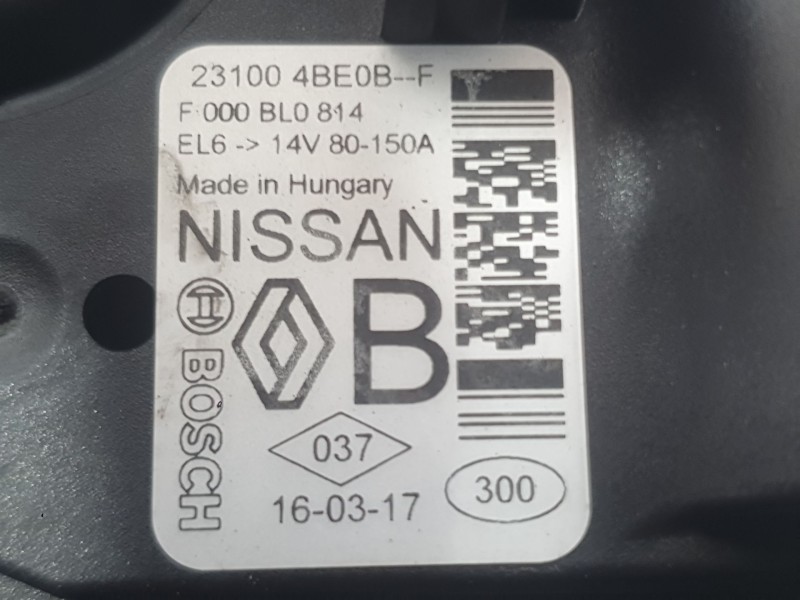Recambio de alternador para renault talisman (lp_) 1.6 dci 160 referencia OEM IAM 231006729R  