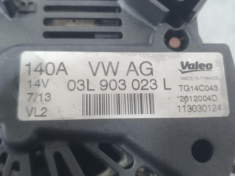 Recambio de alternador para volkswagen golf vii (5g1, bq1, be1, be2) 1.6 tdi referencia OEM IAM 04L903024SX 04L903024S 